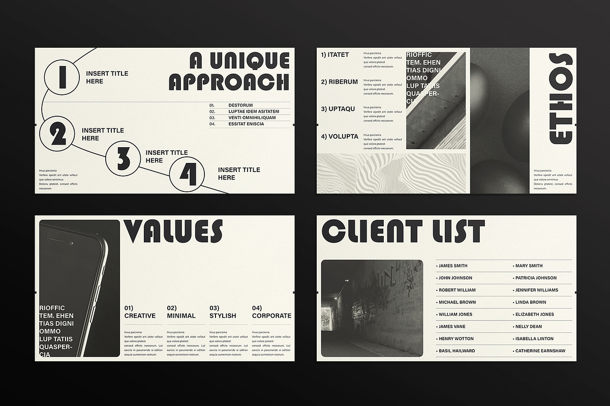 Pitch Deck Presentation Template, a Presentation Template by E-Type (Photo 3 of 5)