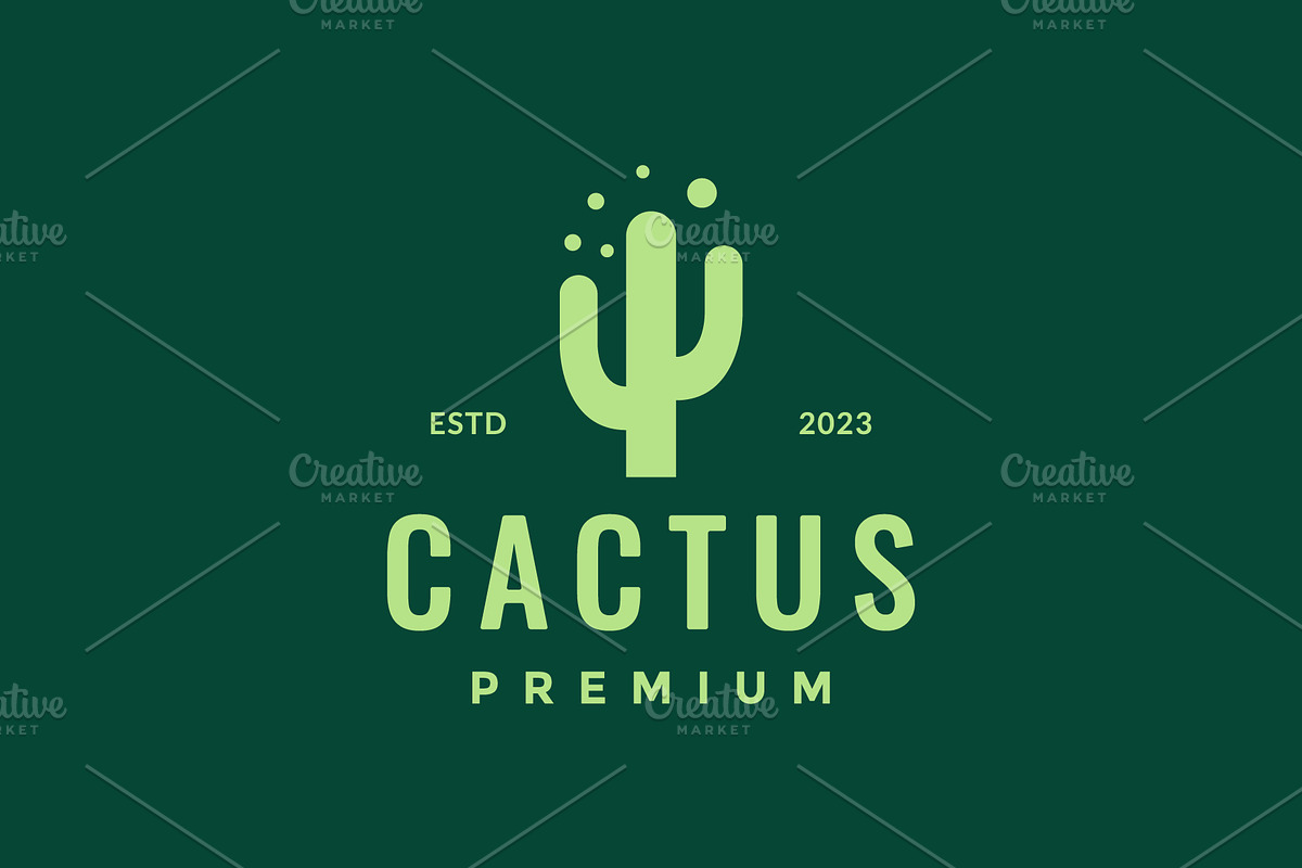 plant cactus desert simple logo, a Branding & Logo Template by devastd