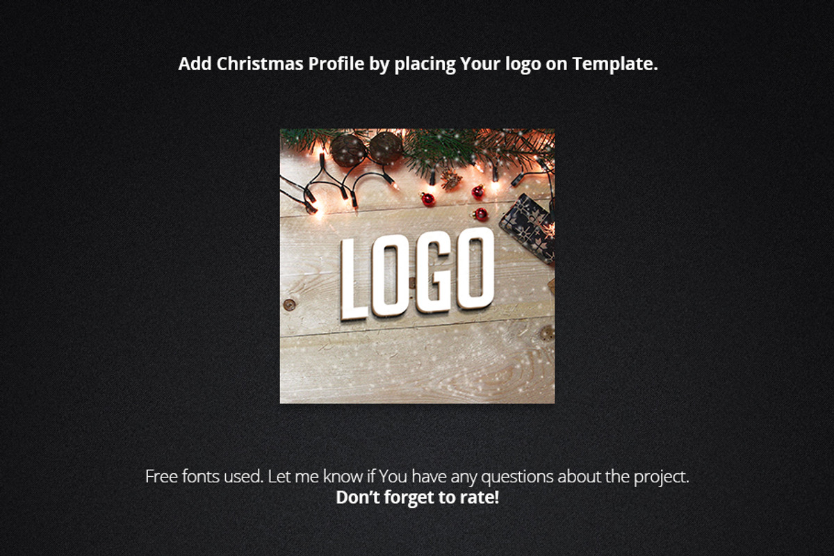 Christmas Facebook Cover + Profile, a Social Media Template by pixart_pm (Photo 4 of 4)