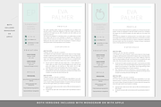 Resume Template for Word / CV, a Resume Template by PAPPERMINT RESUME STUDIO (Thumbnail 5 of 8)