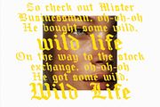 Willld | Distressed Blackletter, a Blackletter Font by Drawwwn (Thumbnail 3 of 13)