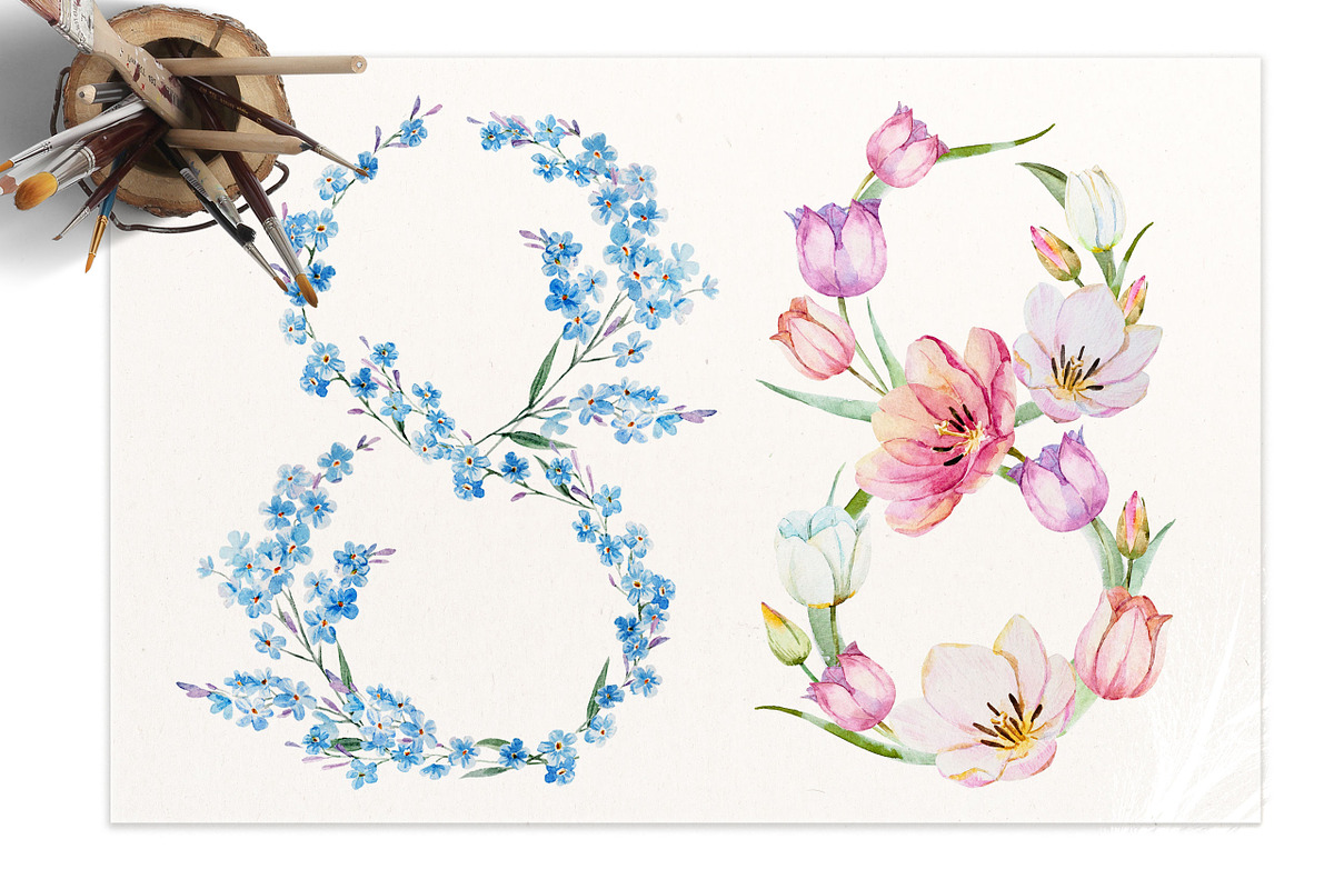 March 8, Watercolor Illustration Set, a Graphic by Lembrik's Artworks (Photo 3 of 3)