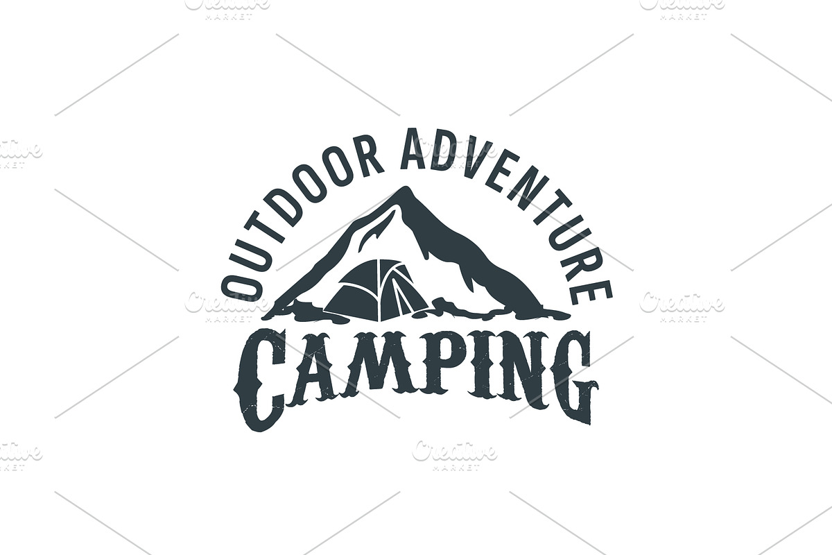 camping logo illustration, a Branding & Logo Template by Dyn Studio
