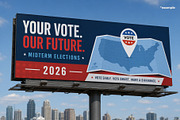 USA Voting Map, an Object Illustration by Vector Kitchen by Zoljo (Thumbnail 2 of 3)