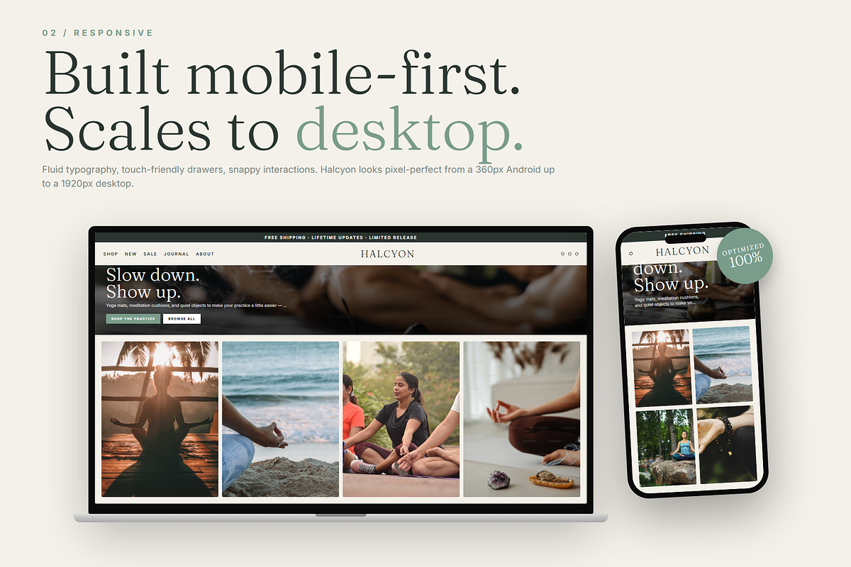 Halcyon Shopify Theme, a Shopify Template by Ibnul Jaif Farabi (Photo 2 of 8)