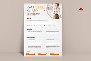 Creative Resume For Fashion Designer