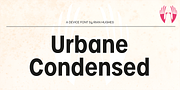 Urbane Condensed, a Sans Serif Font by Device (Thumbnail 2 of 7)