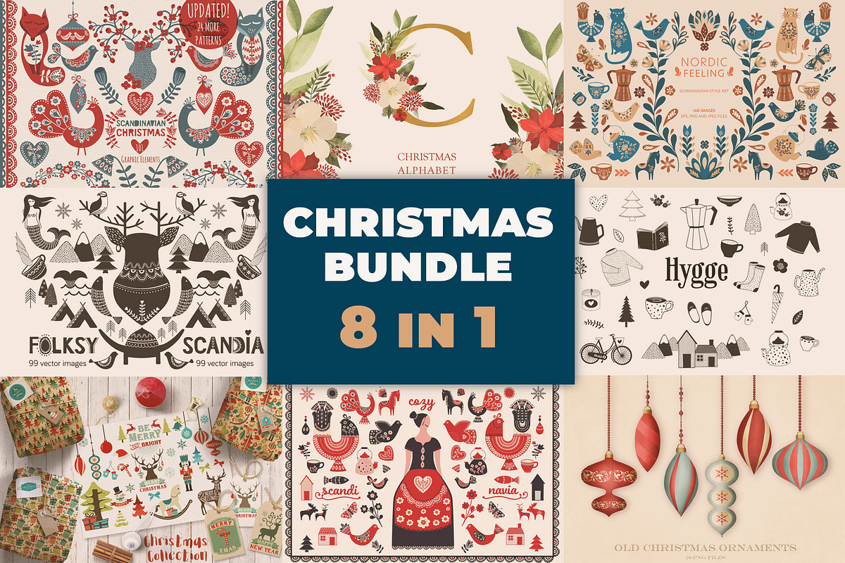 The Ultimate Christmas Bundle, an Animal Illustration by Chus Moreno Studio (Photo 1 of 10)
