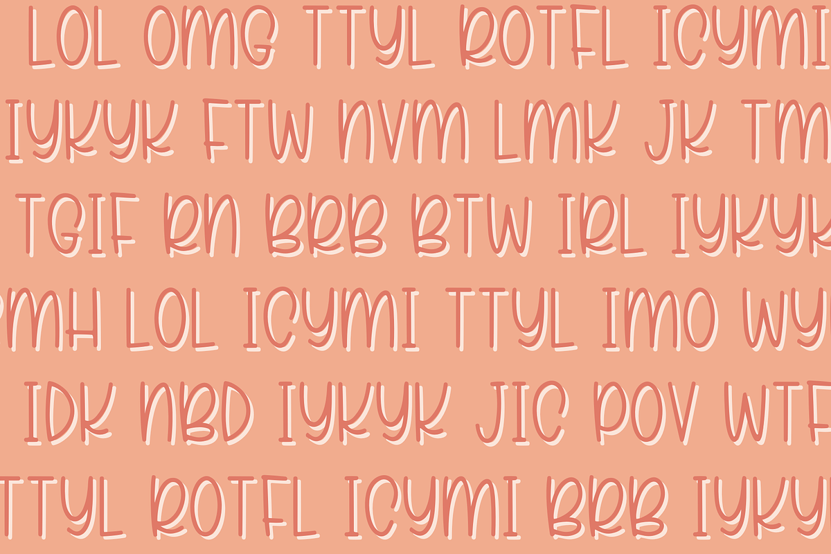 Chatterbox, Cute Handwritten Font, a Sans Serif Font by Designing Digitals (Photo 4 of 7)