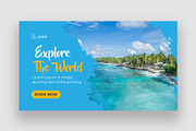 Travel Youtube Thumbnail Bundle, a Social Media Template by Shahjahangdb1 (Thumbnail 7 of 21)