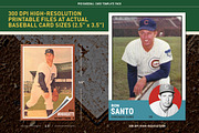 1960's Pro Baseball Card Templates, a Card Template by Chris Weibring (Thumbnail 3 of 11)