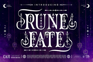 Rune Fate Typeface, a Serif Font by alit design