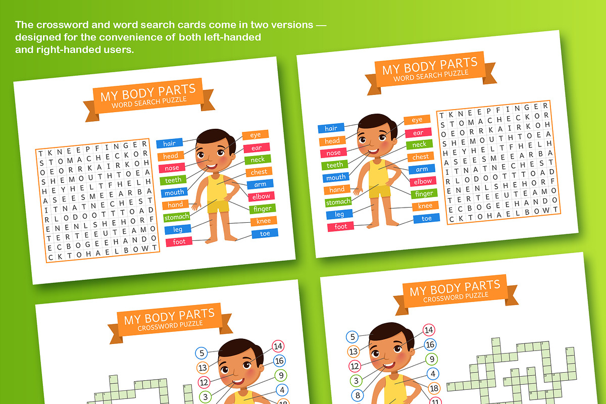 My Body Parts. Educational Flashcard, an Education Illustration by Valin Malin (Photo 6 of 7)