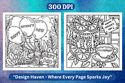 Father's Day Coloring Page Vol-02, a Seasonal Illustration by Coco Bloom (Thumbnail 3 of 4)
