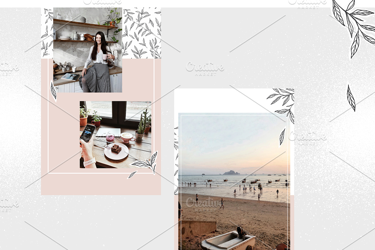 The Stories Template / Floral Decor, a Social Media Template by Kristina Dubnovitskaya (Photo 2 of 6)