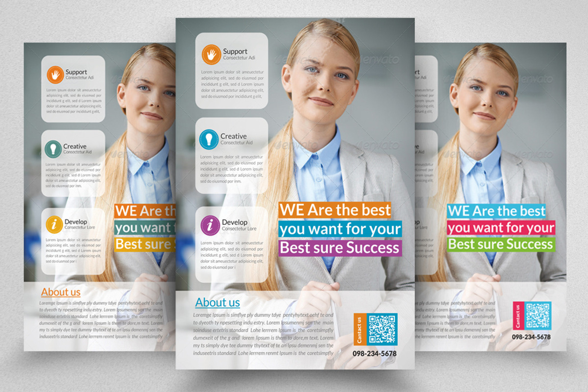 Creative Business Flyer Template, a Flyer Template by Psd Templates (Photo 1 of 3)