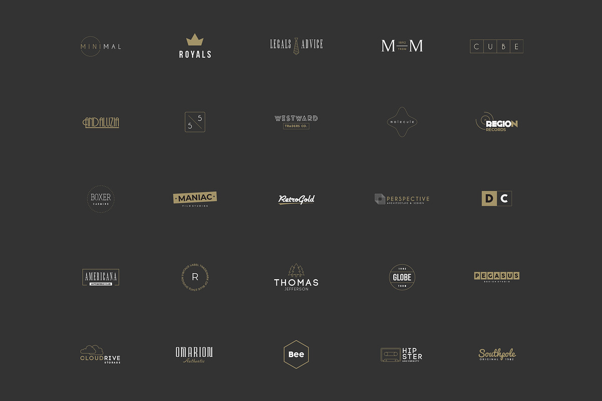 380 Stylish & Minimal Logos, a Branding & Logo Template by Graphicdome (Photo 15 of 18)