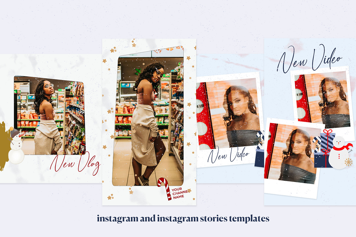 A Modern YouTube Christmas, a Social Media Template by hello next brand (Photo 4 of 8)
