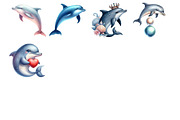 Dolphin Clipart, an Illustration by Design Market (Thumbnail 4 of 4)