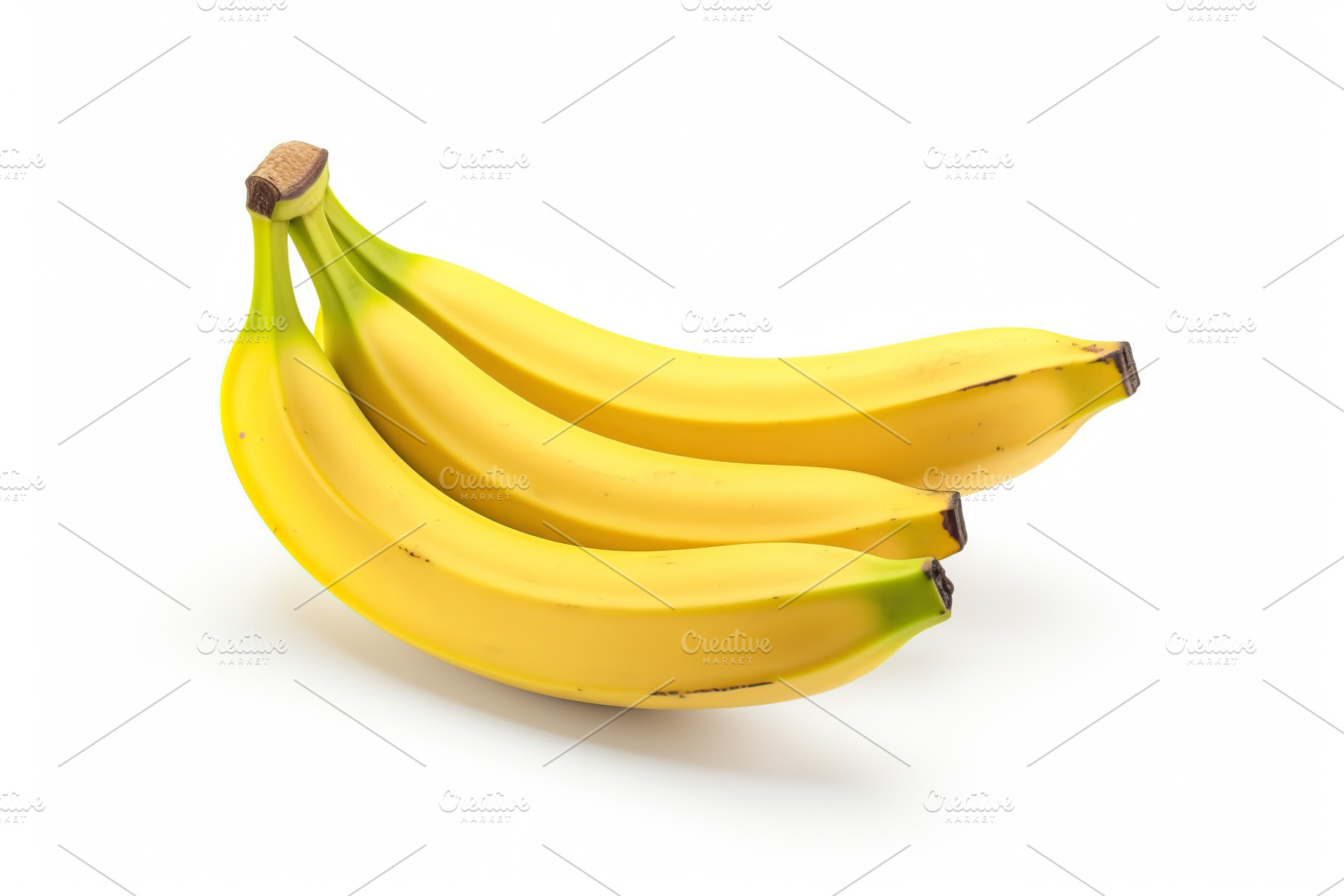 Bananas isolated on white background, a Food & Drink Photo by AlyaAnd