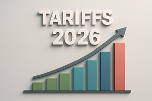 Rising tariffs chart with upward arr, a Photo by Dvoevnore photos
