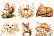 Watercolor Autumn Clipart, an Object Illustration by SparkyDesignsUS (Thumbnail 8 of 10)