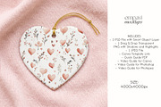 Heart Ornament Mockup, a Household Mockup by EmpaviMockups (Thumbnail 6 of 6)