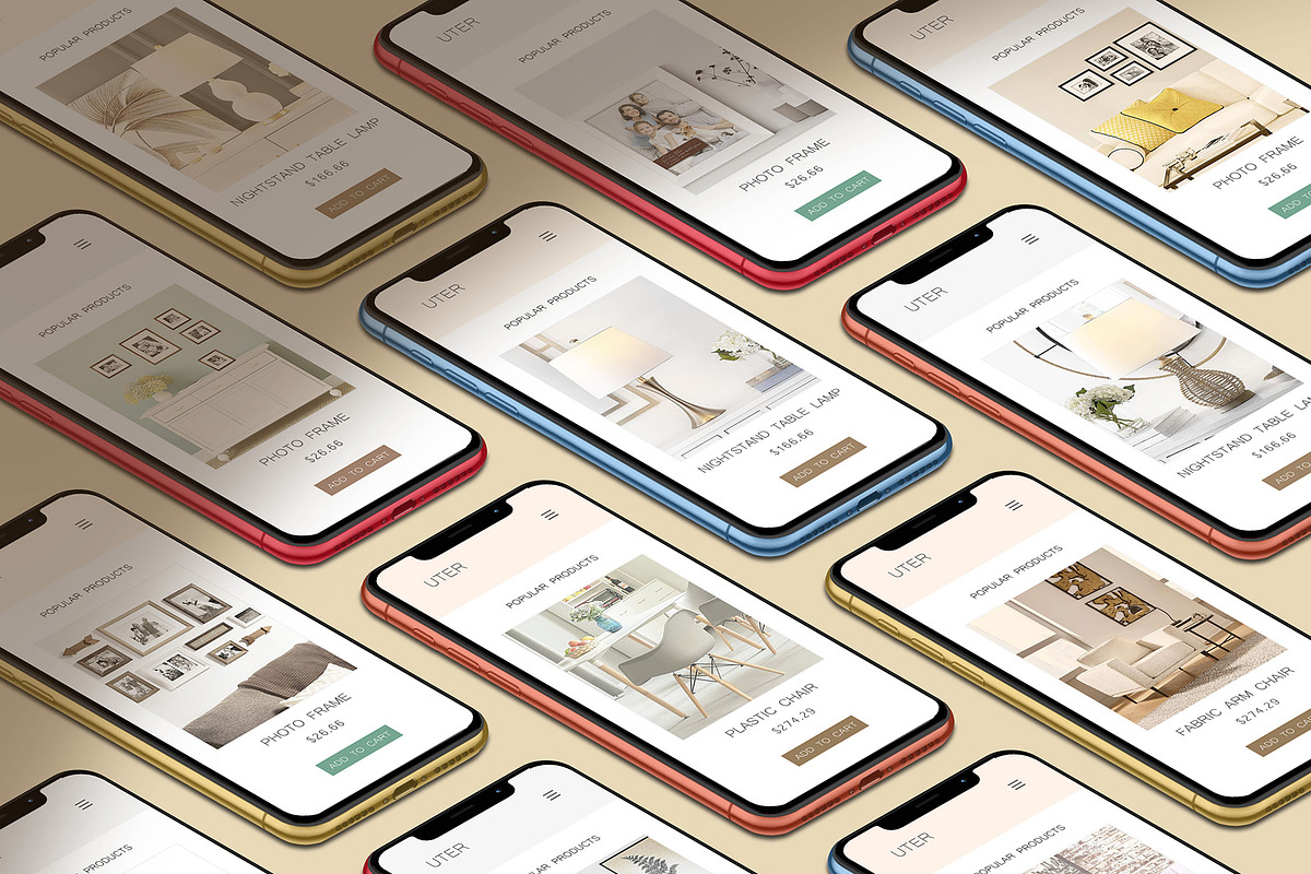3D iPhone Presentation Mock-Up 24, an iPhone Mockup by Graphicsworld125 (Photo 3 of 9)