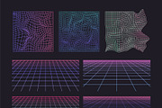 RETROWAVE 80s, 90s Synthwave Style, a Texture Graphic by Oksana Trygub (Thumbnail 7 of 15)
