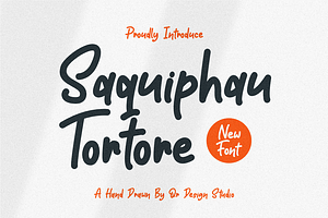 Saquiphau Tortore - Hand Drawn Font, a Handwritten Font by QR Design Studio