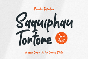 Saquiphau Tortore - Hand Drawn Font