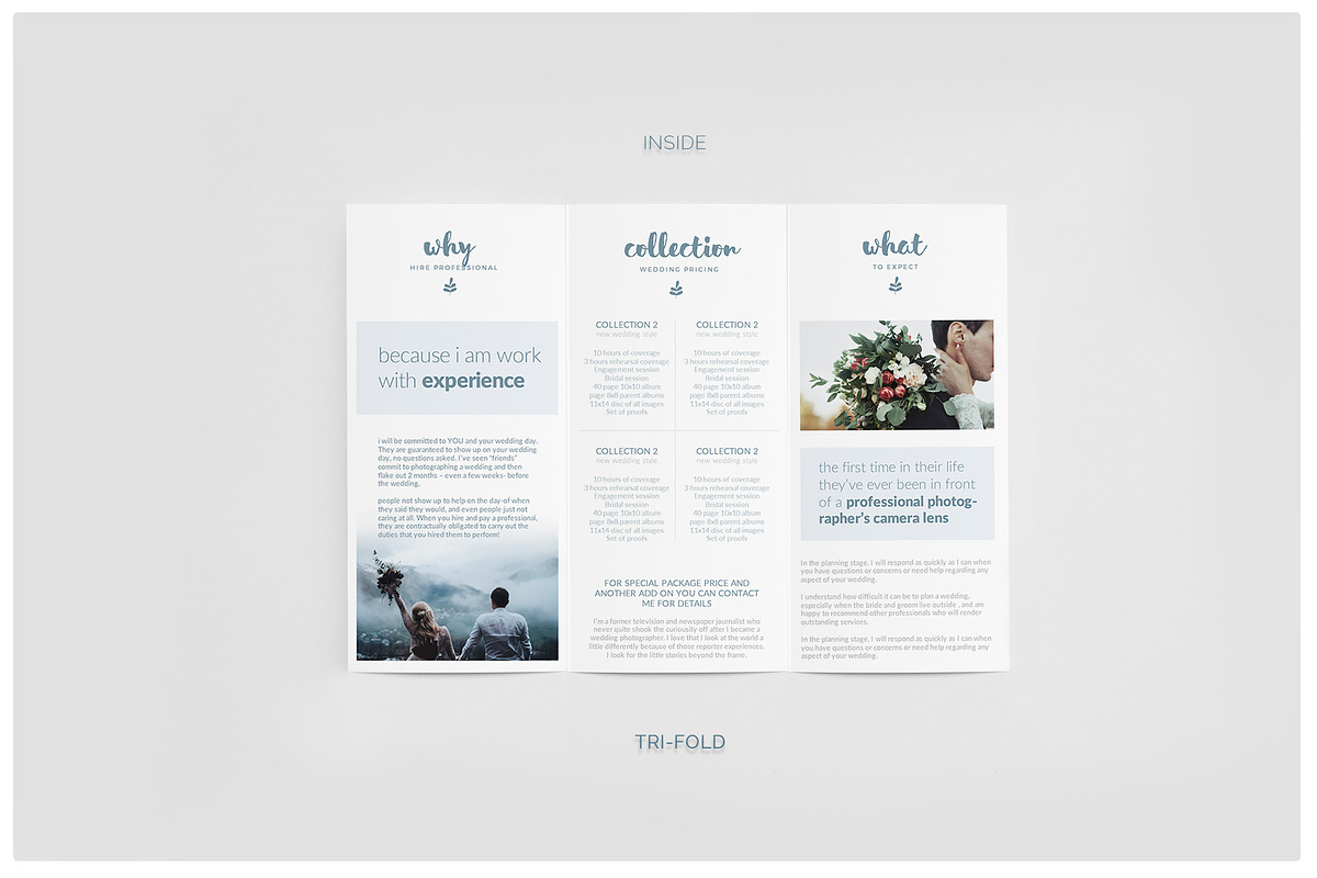 Photography Trifold Brochure, a Flyer Template by Proonty (Photo 3 of 3)
