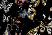 Colorful Crystal Butterflies Pattern, a Pattern Graphic by Creative Store (Thumbnail 2 of 5)