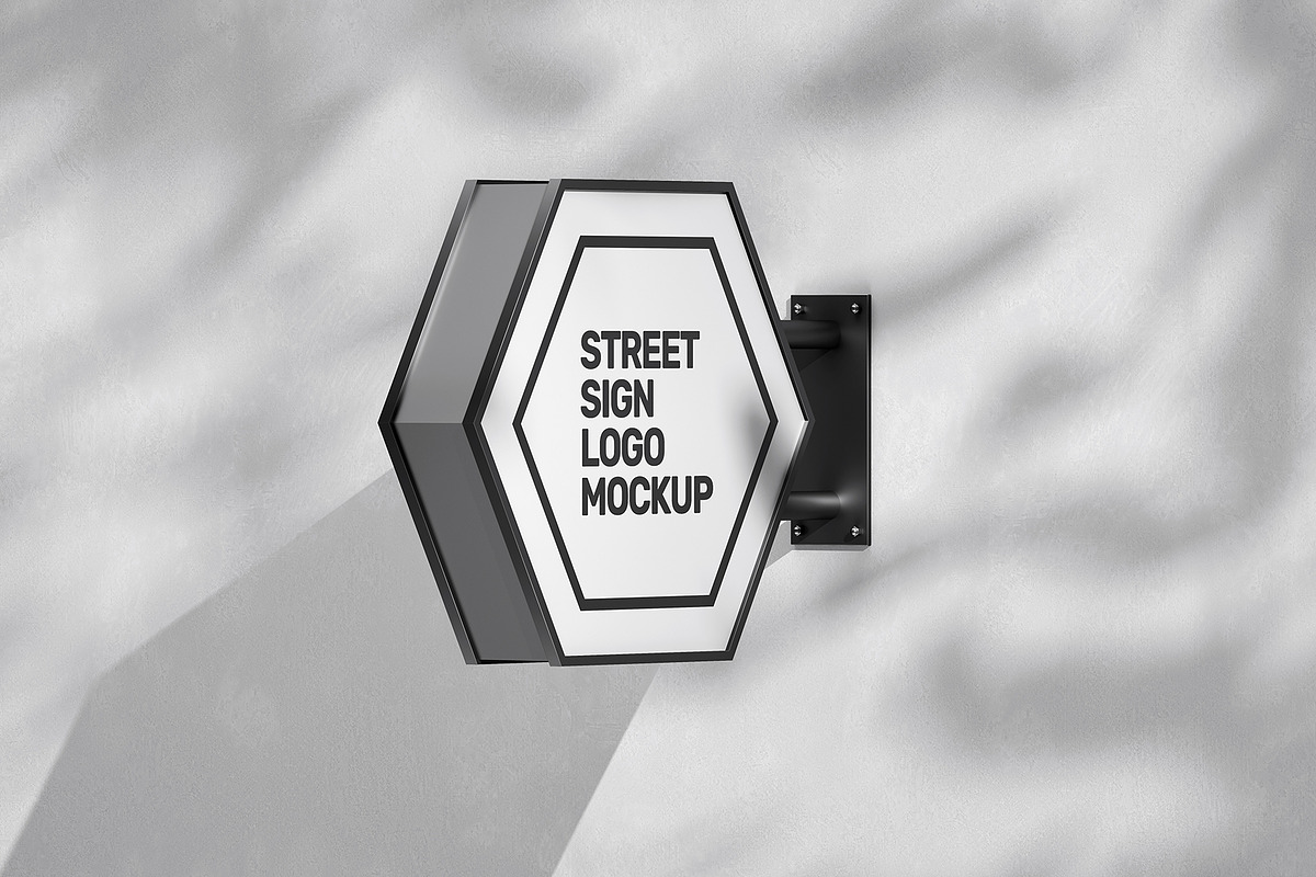 Street Sign Mockup (32 PSD Scenes), an Advertising Mockup by Traint (Photo 39 of 50)