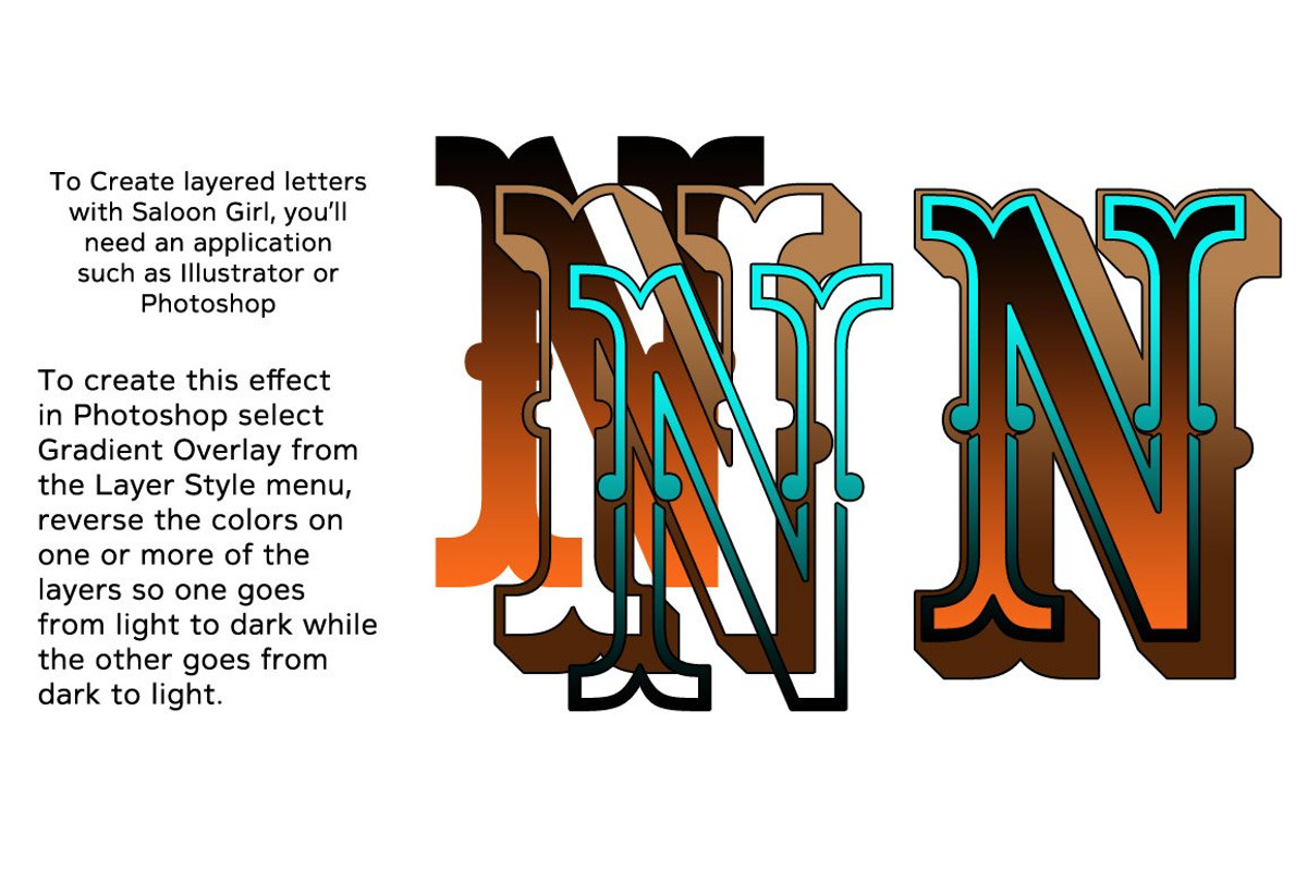 Saloon Girl SC, a Font by FontMesa (Photo 6 of 6)