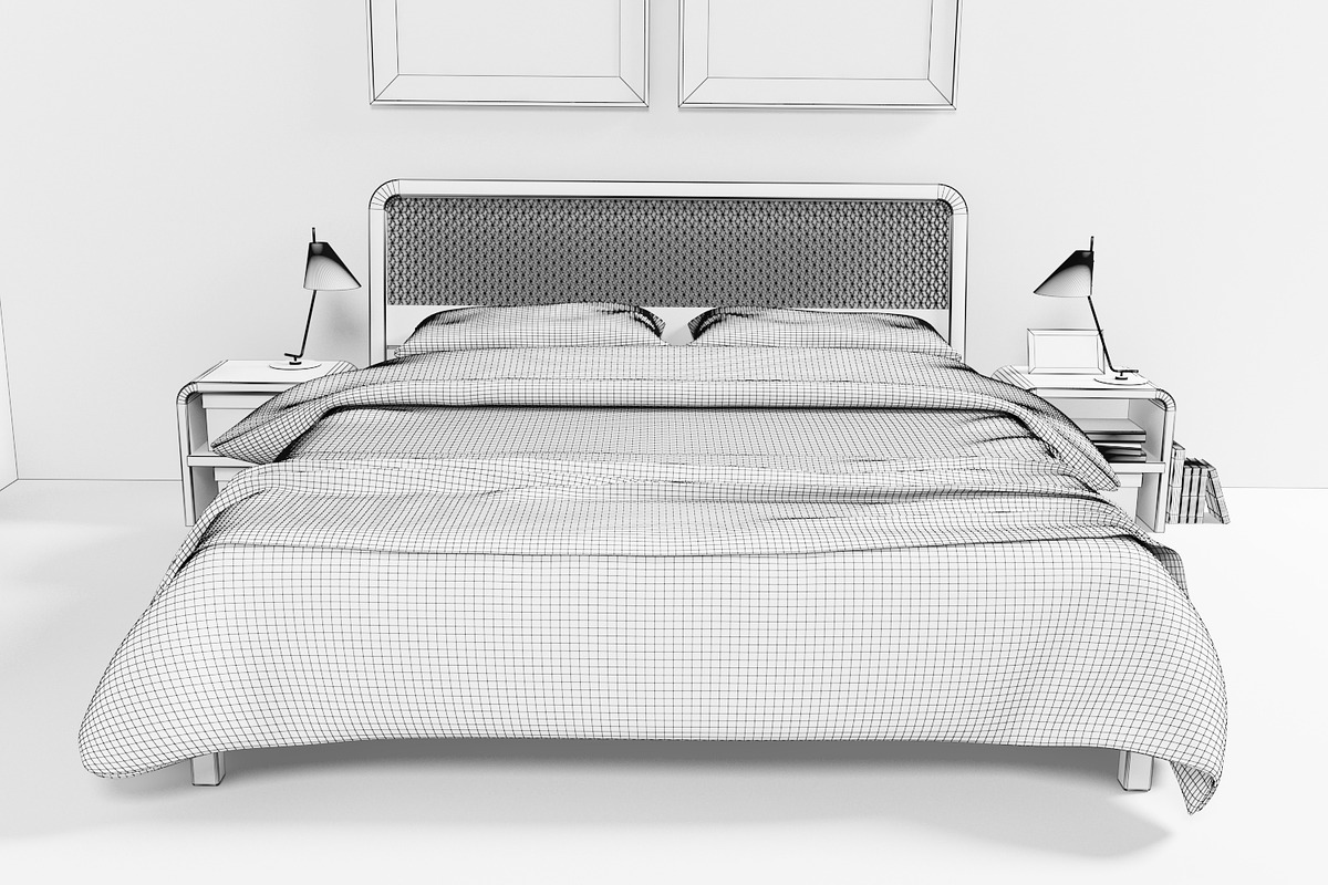 Malaga bedroom set, a Furniture 3D Model by inDahouze (Photo 6 of 7)