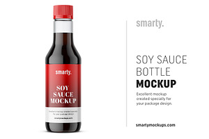 Soy sauce bottle mockup, a Packaging Mockup by Smarty Mockups