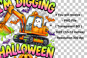 I'm Digging Halloween Png, an Object Graphic by Clipart Bloom (Thumbnail 3 of 3)