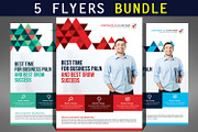 Modern Business Flyer Bundle, a Flyer Template by Graphic Templates (Thumbnail 1 of 6)