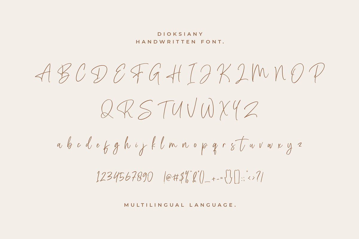 Dioksiany Font!, a Script Font by sizimon (Photo 10 of 10)
