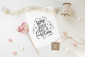 Handlettered Valentine's Love Quotes