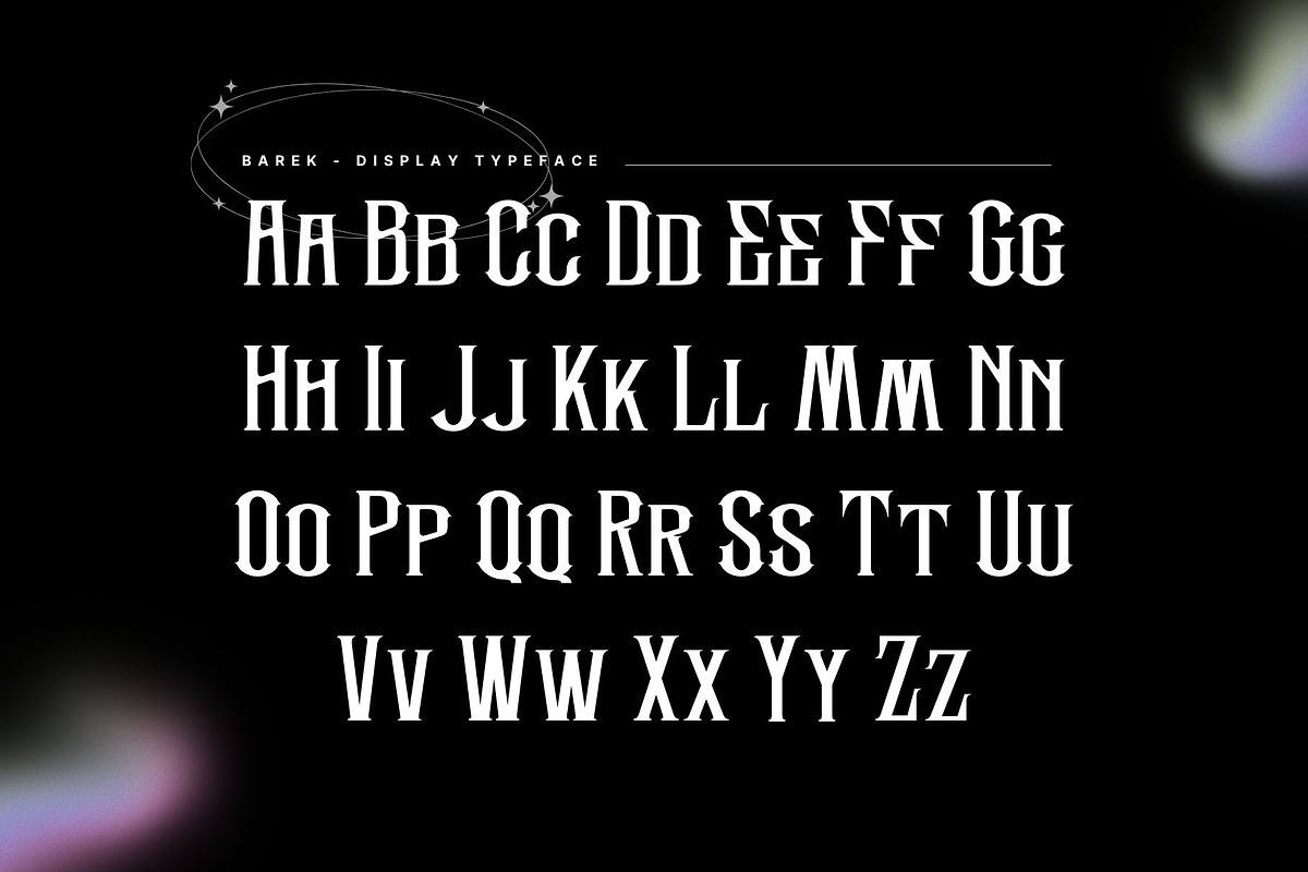 Barek - Gothic Blackletter Font, a Blackletter Font by Nirmana Visual (Photo 4 of 8)