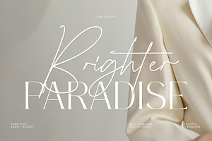 Brighter Paradise, a Serif Font by din-studio.com