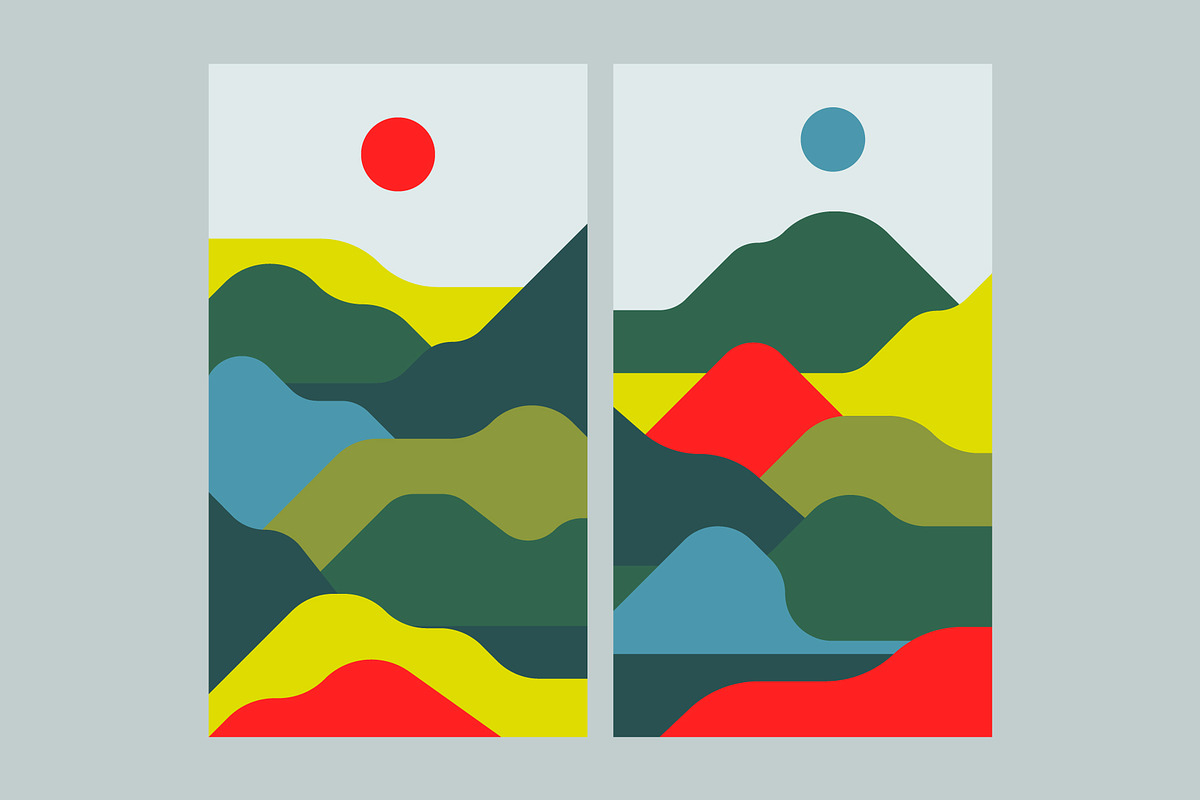 Colorful Landscapes, a Background Graphic by Léo Alexandre (Photo 8 of 12)