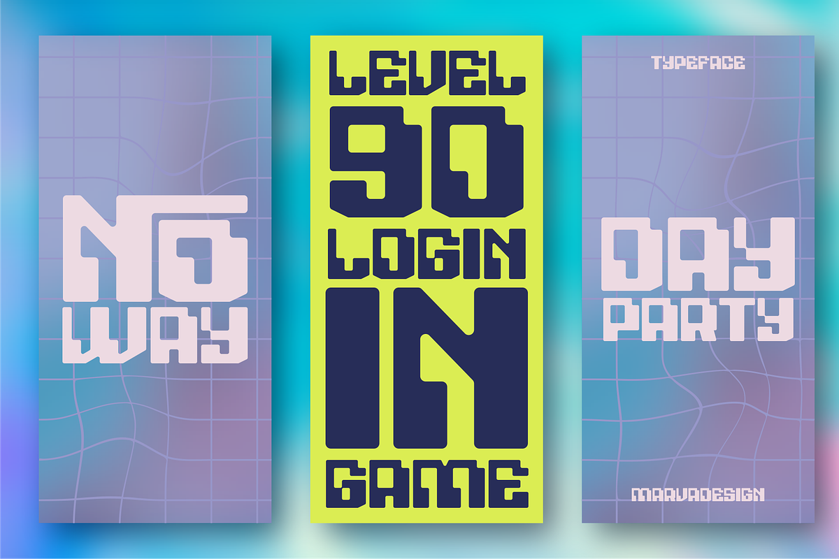 Noser - A Modern Y2K Font, a Sans Serif Font by Marvadesign (Photo 5 of 7)