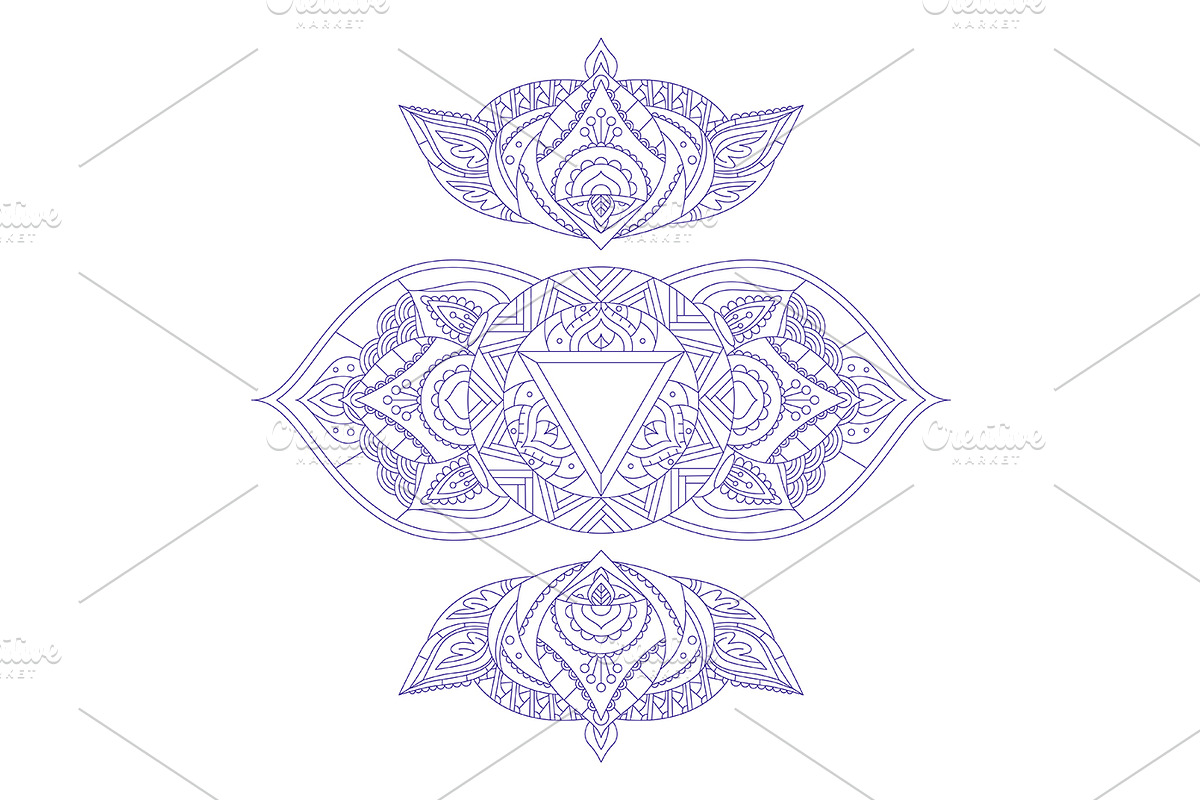 Chakra Set. Vector, an Object Graphic by Bigmouse_art