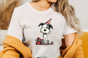 Whimsical Christmas Dog Clipart Bun, an Illustration by SVGArt (Thumbnail 7 of 8)