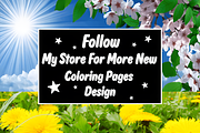Bold and Easy Spring Coloring Book, a Decorative Illustration by Coco Bloom (Thumbnail 3 of 3)