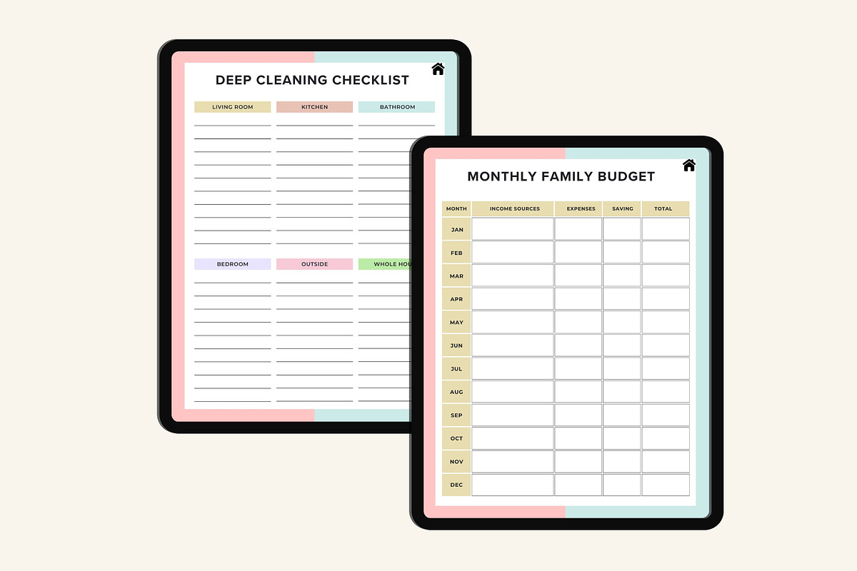 2025 Digital Home Management Binder, a Stationery Template by Designmela01 (Photo 5 of 8)