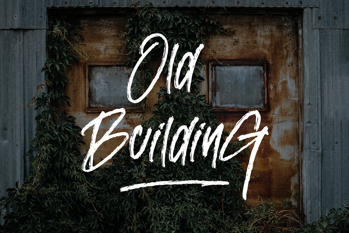 BREAKING RULE - Rough Brush Font, a Script Font by NTC Graphic (Photo 4 of 9)